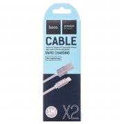 Кабель Hoco X2 для Apple (USB - Lightning) серый — 3