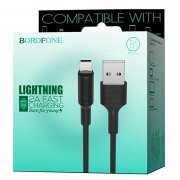 Кабель Borofone BX1 для Apple (USB - Lightning) черный — 2