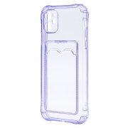 Чехол-накладка - SC276 с картхолдером для Apple iPhone 11 (лиловая) — 3