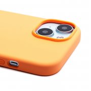 Чехол-накладка ORG Silicone Case SafeMag с анимацией для Apple iPhone 15 (апельсиновый сорбетt) — 1