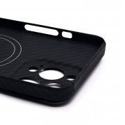 Чехол-накладка - SM009 POSH KEVLAR (закрытая камера) SafeMag для Apple iPhone 15 Pro Max (черная) — 3