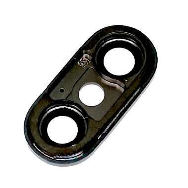 Стекло камеры в сборе с рамкой для Apple iPhone X (черное) — 3