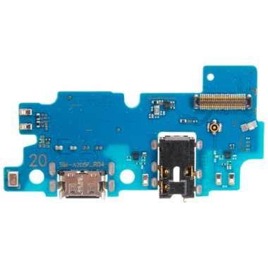 Шлейф для Samsung Galaxy A20 (A205F) плата на разъем зарядки/разъем гарнитуры/микрофон