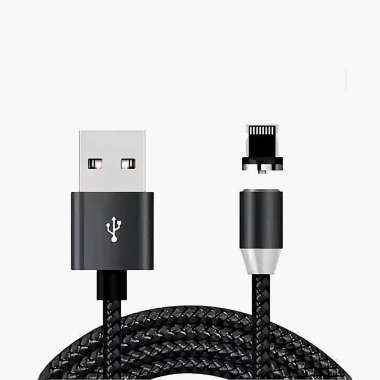 Кабель L600 магнитный для Apple (USB - Lightning) черный — 1