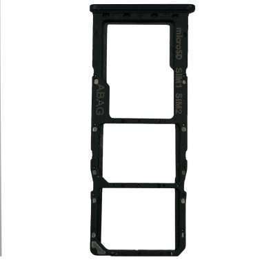 Контейнер SIM для Samsung Galaxy A21s (A217F) (черный) &mdash; 1