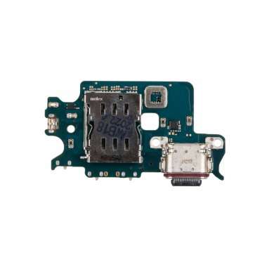 Шлейф для Samsung Galaxy S22 (S901B) плата на разъем зарядки/разъем SIM/микрофон &mdash; 1