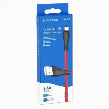 Кабель Borofone BX38 (USB - micro-USB) красный — 2