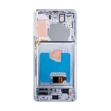 Дисплейный модуль с тачскрином для Samsung Galaxy S21 Plus (G996B) (серебро) (OLED)