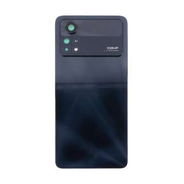 Задняя крышка для Xiaomi Poco X4 Pro 5G (черная) Премиум &mdash; 2